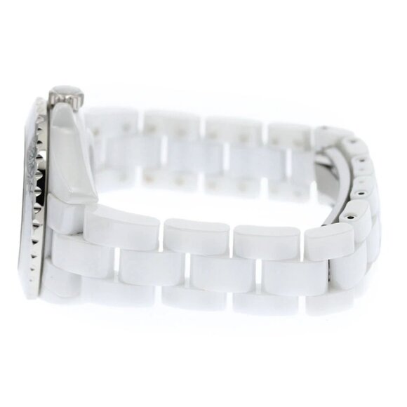 CHANEL J12 white ceramic 12P diamond 20 YEARS Quartz Ladies Watch - Picture 3 of 6